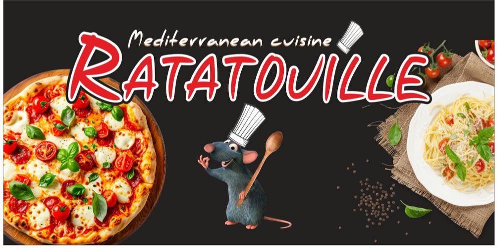 Ratatouille pizza pasta grill